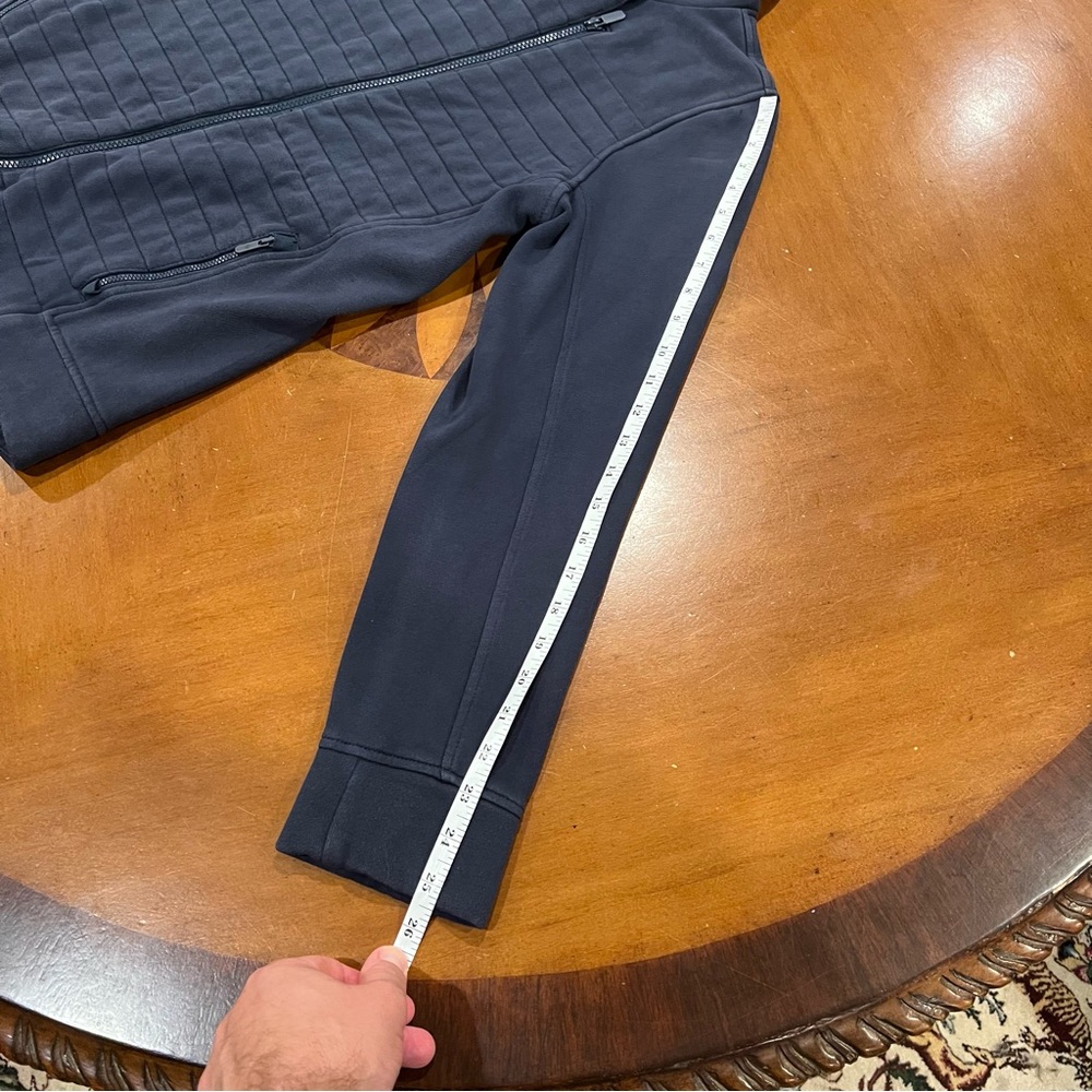 Lululemon Women’s Fleece Be True Jacket Inkwell Blue Size 8 Relaxed Fit Soft - Picture 14 of 16